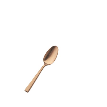 Bon Chef Roman, Demitasse Spoon, Matte Finish, 18/10, 4.5" - Rose Gold Matte , set of 12 S3716RGM